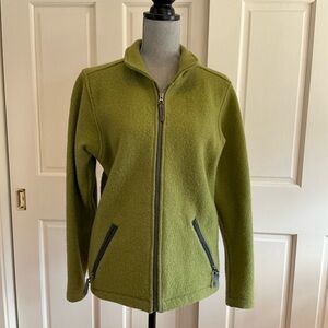 Ibex Olive Green Women's Zip-Front Jacket